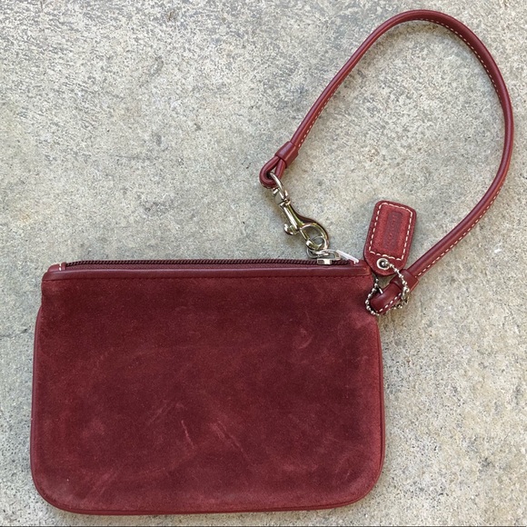 COACH Suede Wristlet Brick - Picture 3 of 6